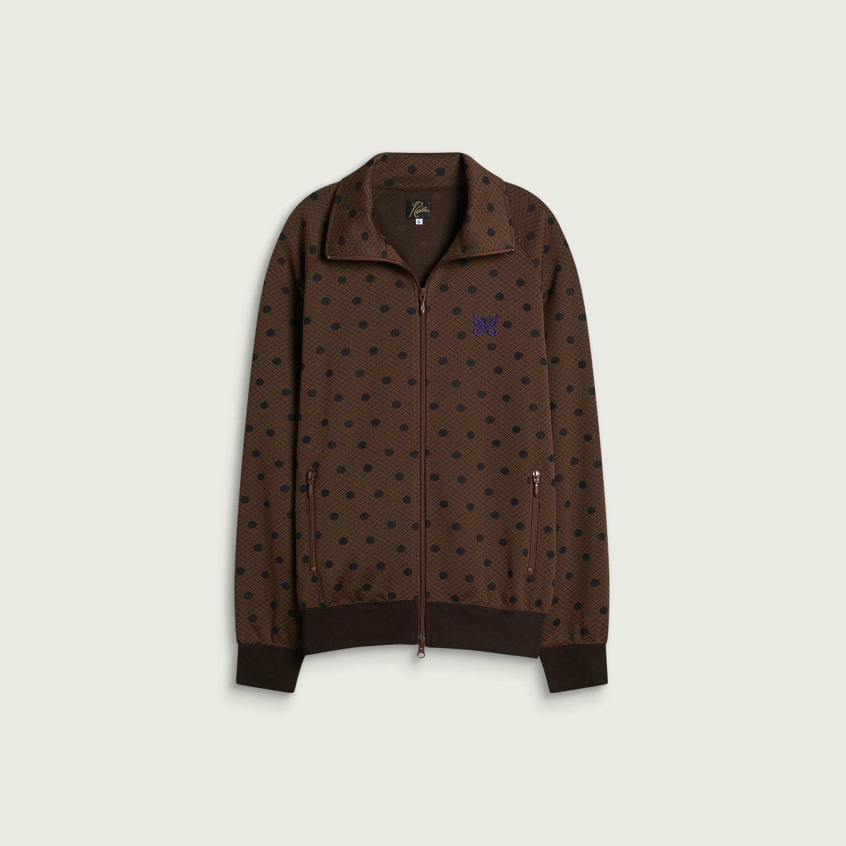 Needles Men's Poly Jacquard Track Jacket in Polka Dot