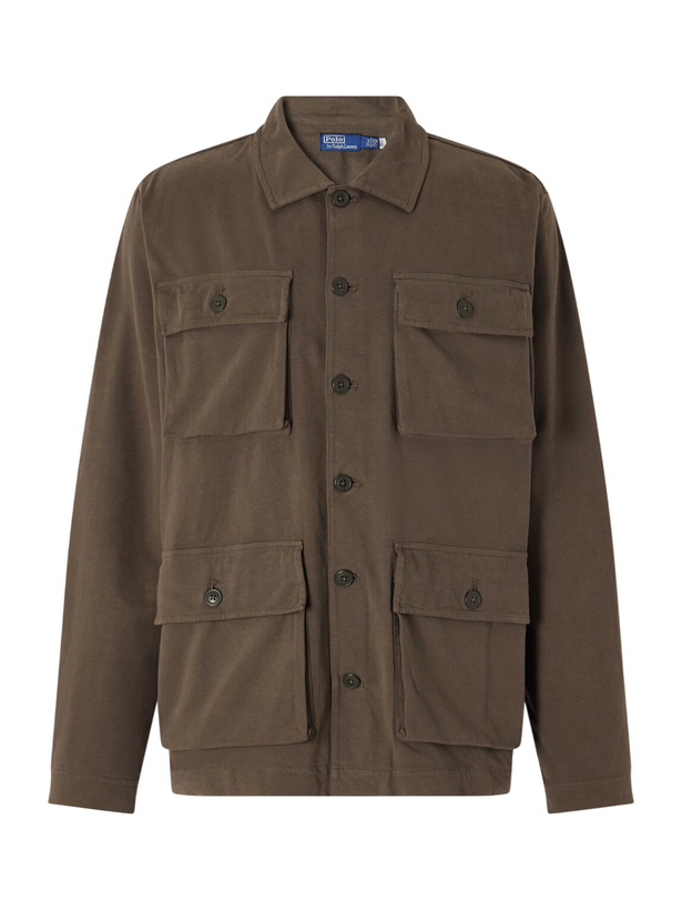 Photo: Polo Ralph Lauren - Cotton-Moleskin Overshirt - Green