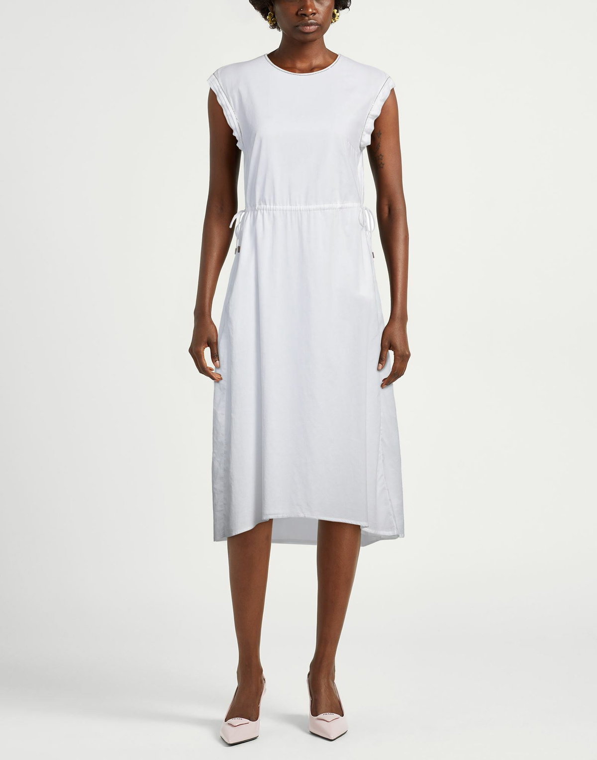Peserico Womens Midi dress in White