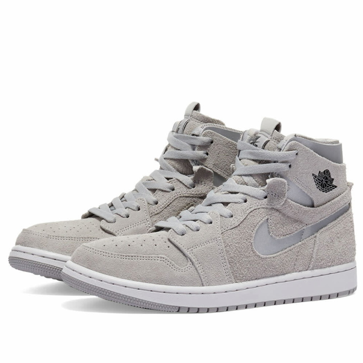 Photo: Air Jordan 1 Zoom Air CMFT Sneakers in Grey/Black/Silver