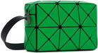 BAO BAO ISSEY MIYAKE Green Cuboid Crossbody Bag