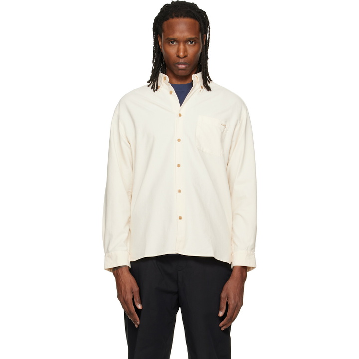 Photo: A.P.C. Off-White Mateo Logo Shirt
