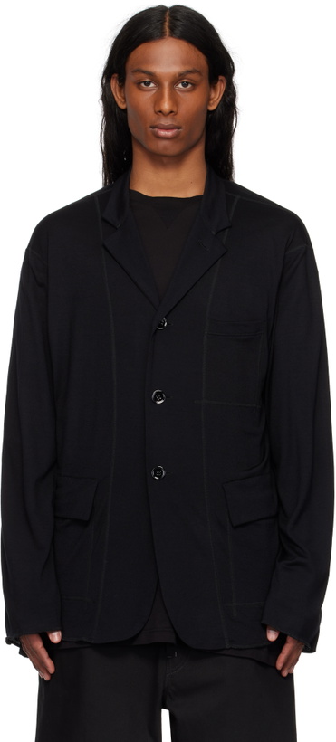 Photo: TAKAHIROMIYASHITA TheSoloist. Black Pajama Blazer
