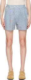 Bode Blue & White Hyannis Shorts