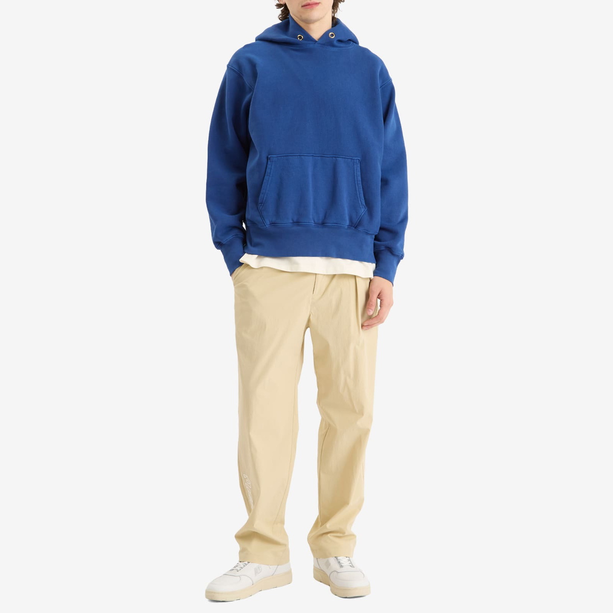 Malbon Men's Magnolia Pleated Pant in Pale Khaki