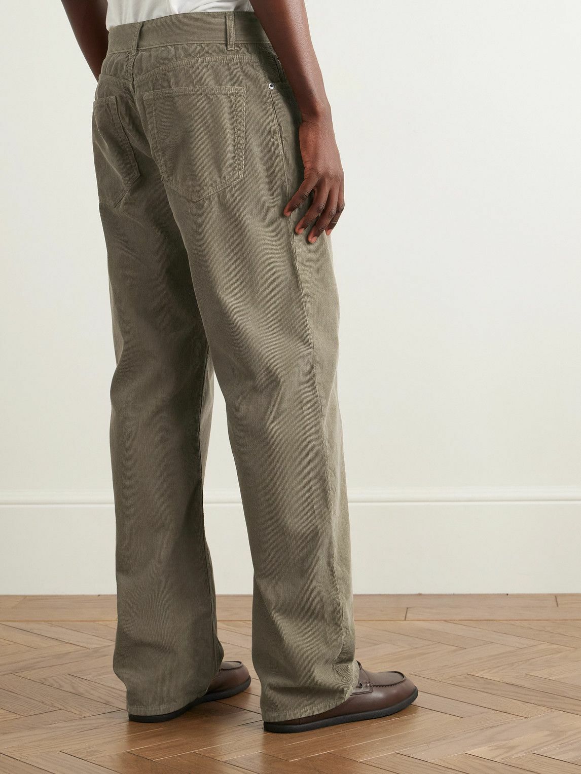 The Row - Rossen Straight-Leg Cotton-Corduroy Trousers - Brown