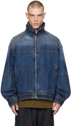 Juun.J Indigo Zip Denim Jacket