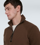 Tom Ford Wool-blend half-zip sweater