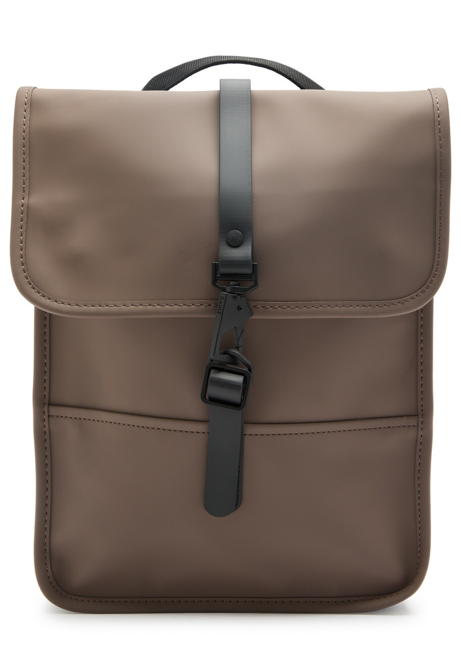 Rains Micro Rubberised Backpack - Chocolate - One Size
