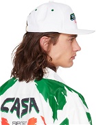 Casablanca White Casa Racing Embroidered Cap