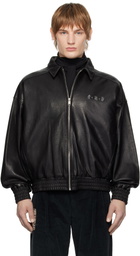 Enfants Riches Déprimés Black Painter's Wives Library Leather Jacket