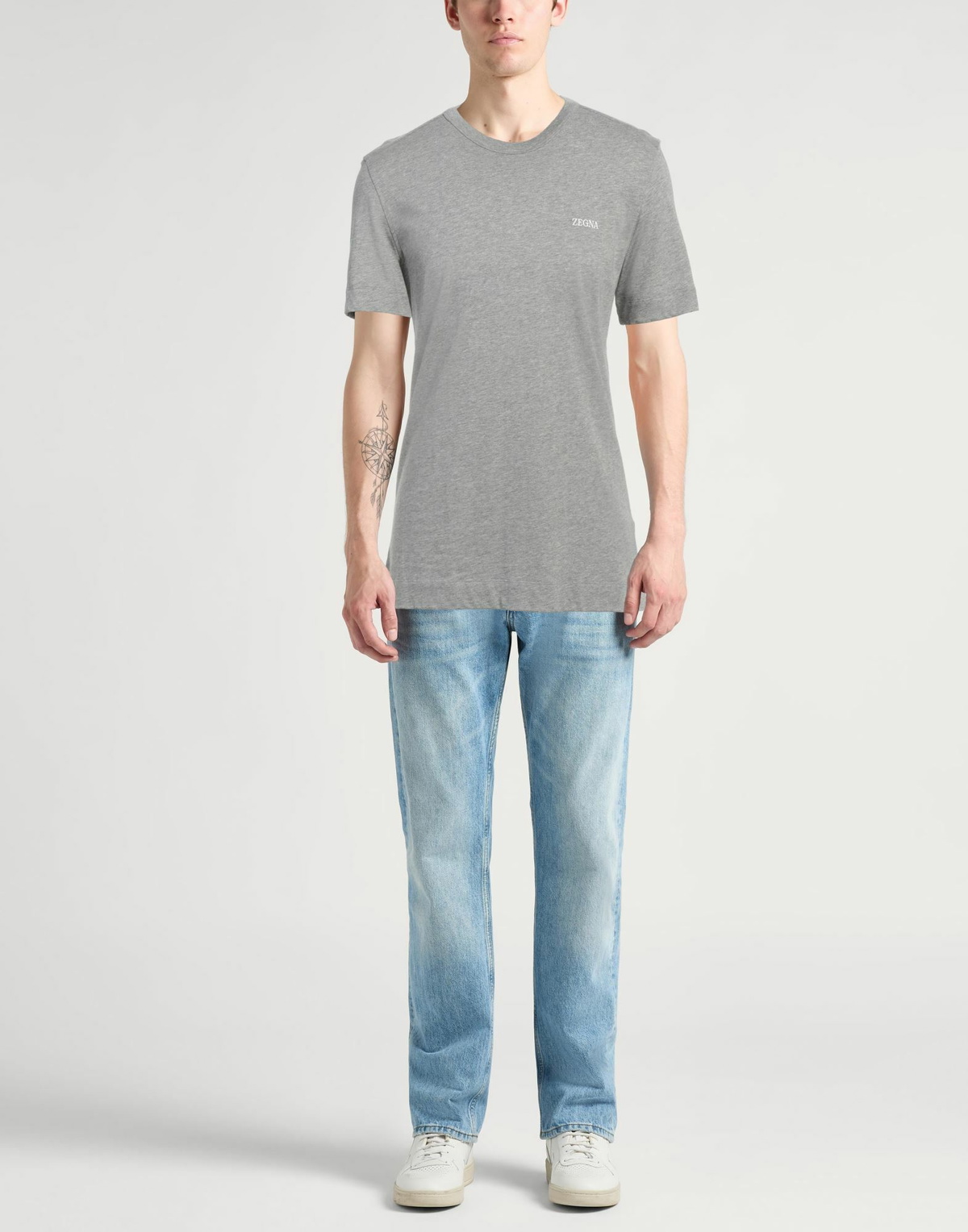 Zegna Mens T-shirt in Grey