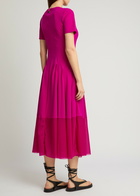 High Playtime Stretch-jersey Midi Dress Pink