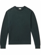 SAINT LAURENT - Logo-Embroidered Cotton-Jersey Sweatshirt - Blue