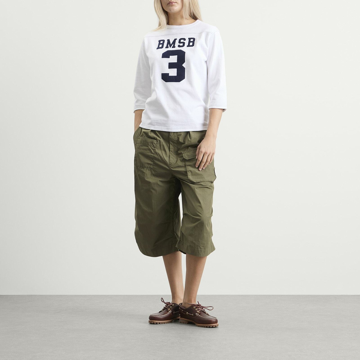 Beams Boy Women's Military Shorts in Olive