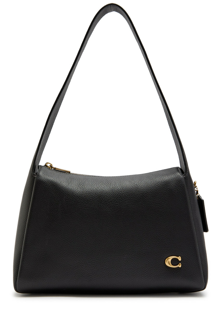 Coach Lola Pebbled Leather Shoulder bag - Black - One Size