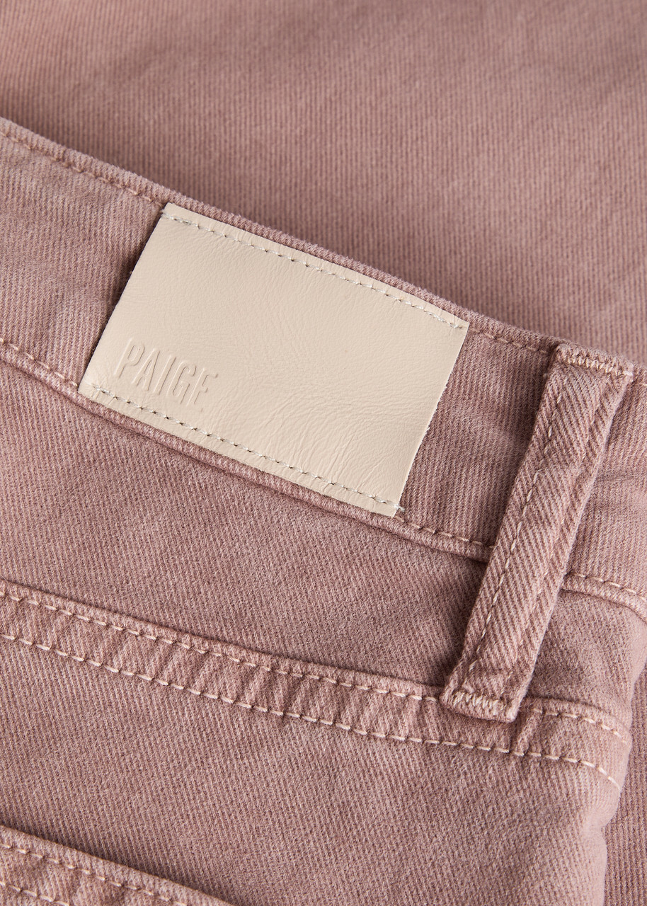 Paige Anessa Cropped Wide-leg Jeans Pink