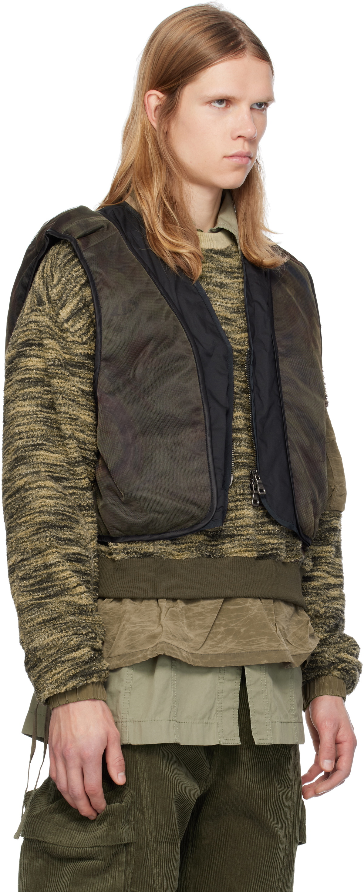 Andersson Bell Black Mesh Padded Reversible Vest