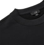 Dunhill - Hallmark Appliquéd Loopback Cotton-Jersey Sweatshirt - Black