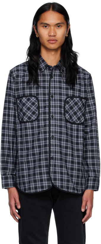 Photo: Comme des Garçons Homme Black & Gray Check Shirt