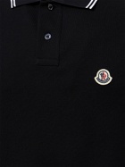 MONCLER Logo Patch Cotton Polo Shirt