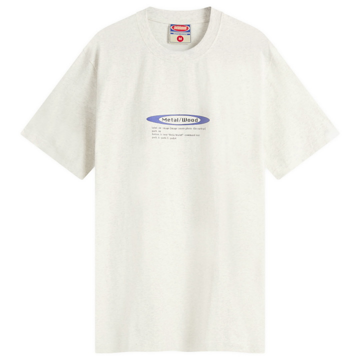 Photo: Metalwood Studio Men's Hello World T-Shirt in Heather Grey