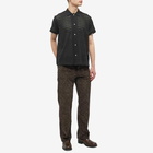 Bode Men's Lattice Lace Short Sleeve Shirt in Black