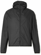 DISTRICT VISION - Wind Logo-Appliquéd Nylon Micro-Ripstop Hooded Jacket - Black