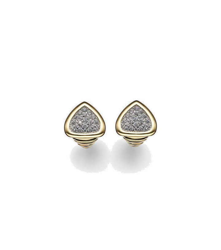 Photo: Marina B Trisola 18kt gold earrings with diamonds