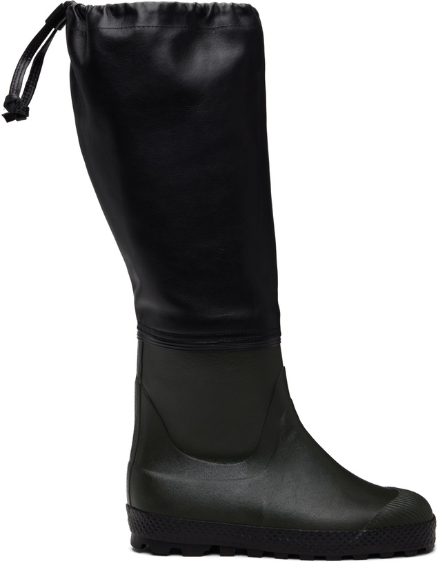 Photo: Rier Green & Black Farmer Rain Boots