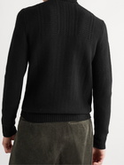 RRL - Slim-Fit Textured Cashmere Rollneck Sweater - Black