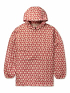 Valentino - Icono Printed Silk-Twill Hooded Jacket - Red