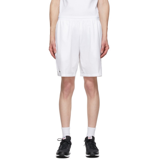 Photo: Lacoste White Novak Djokovic Edition Tennis Shorts