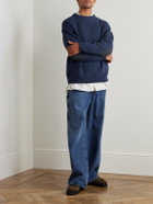 FrizmWORKS - Patch Wool-Blend Sweater - Blue