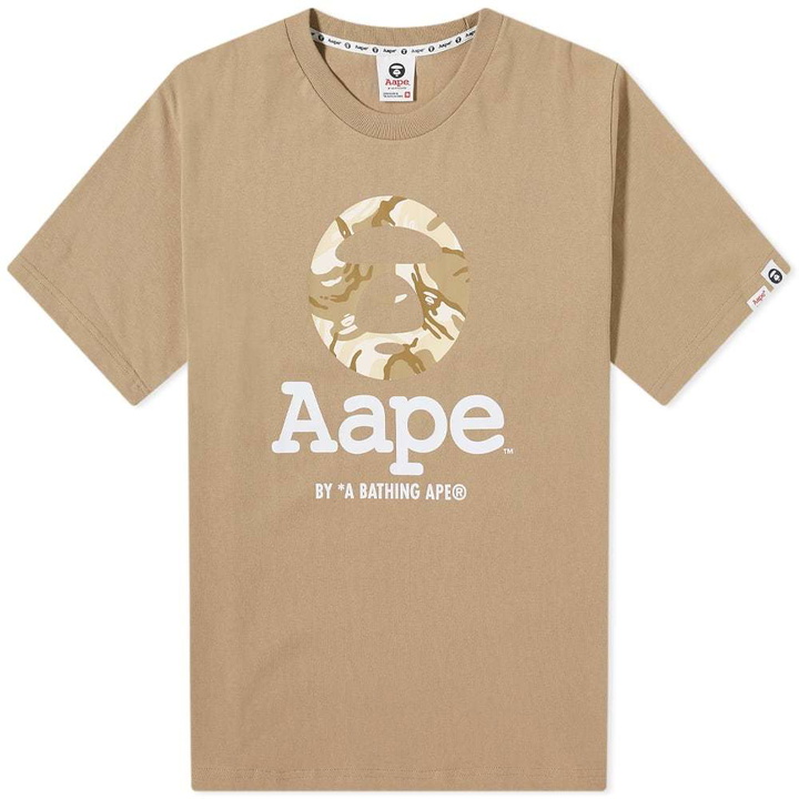 Photo: AAPE Green Camo Moon Face Tee