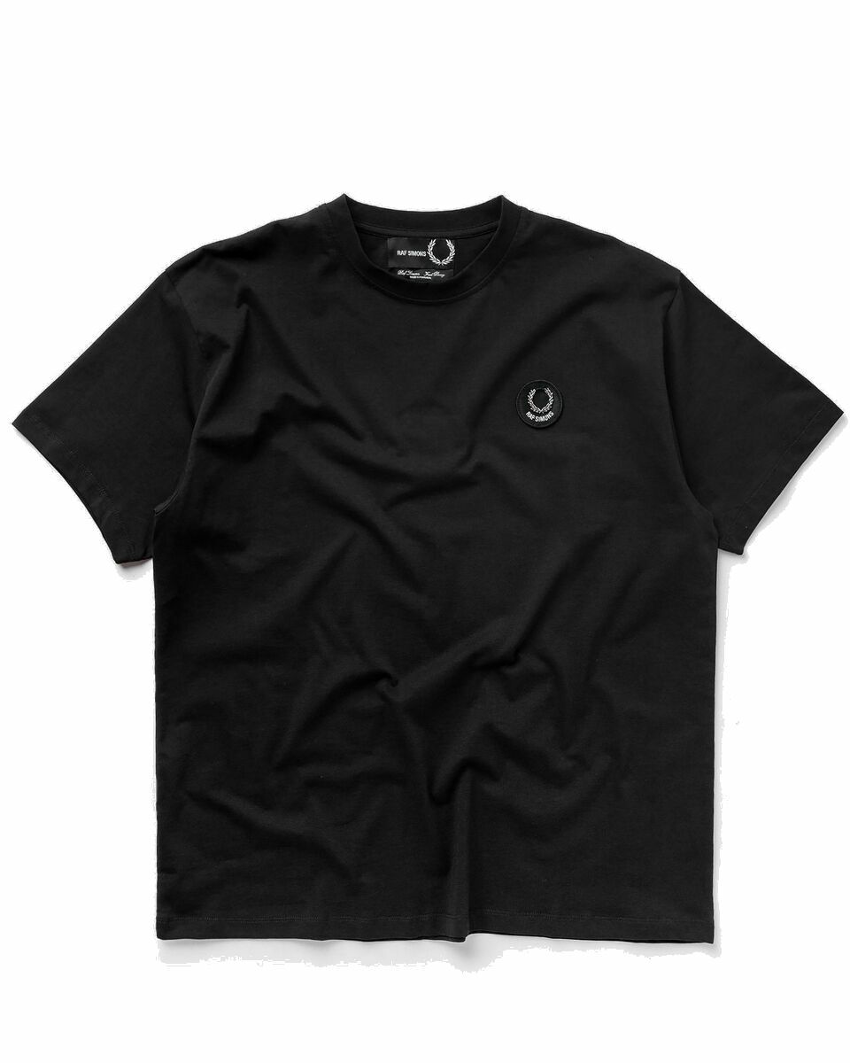 Photo: Fred Perry X Raf Simons Oversized Printed T Shirt Black - Mens - Shortsleeves