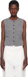 Pushbutton Gray Dummy Shaped Vest