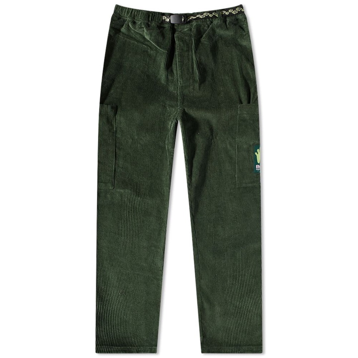 Photo: Butter Goods Men's Corduroy Cargo Pant in Forest
