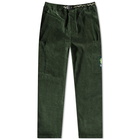 Butter Goods Men's Corduroy Cargo Pant in Forest