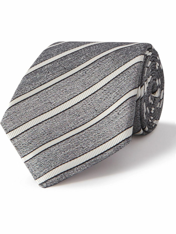 Photo: Canali - 8cm Striped Silk Tie