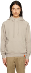 ASPESI Beige Drawstring Hoodie