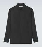 Saint Laurent - Jacquard silk shirt