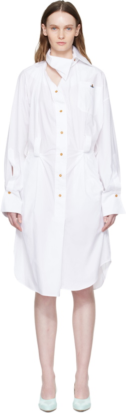 Photo: Vivienne Westwood White Drunken Shirt Midi Dress