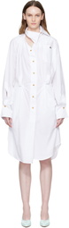 Vivienne Westwood White Drunken Shirt Midi Dress