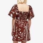 KITRI Women's Zosia Mini Dress in Coco Palm Print