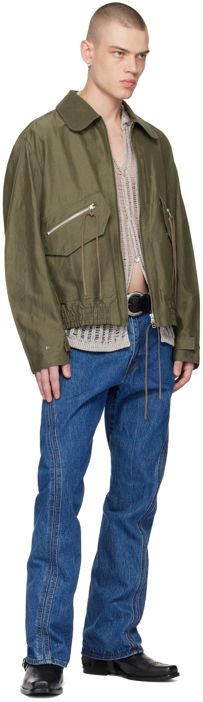 NVRFRGT Indigo Twisted Jeans