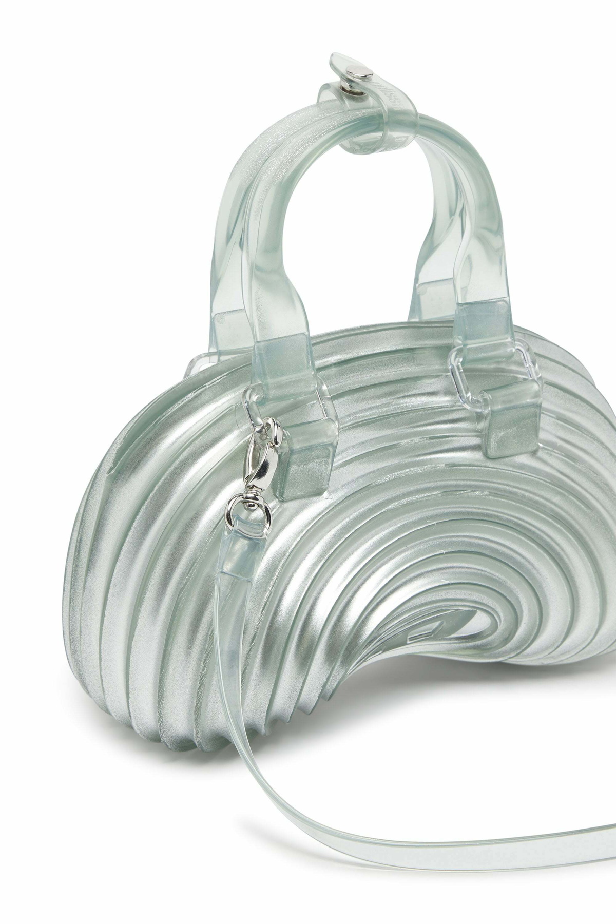 Diesel Quantum Dome - Handbag in Melflex - Crossbody Bags Womens in Silver