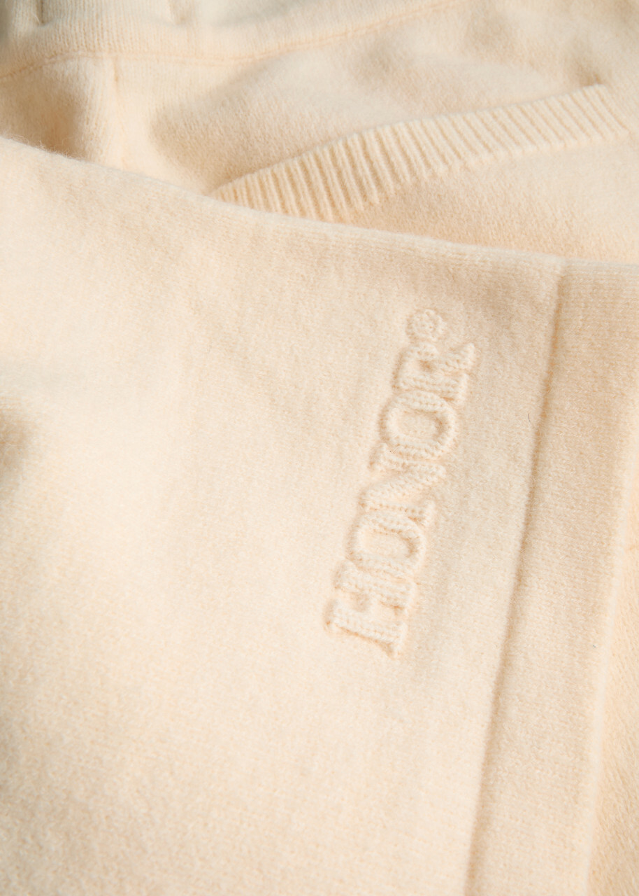 Honor The Gift Logo Brushed Knit Shorts Cream