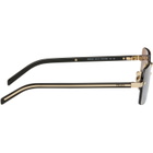 Prada Eyewear Gold Iconic Metal Plaque Sunglasses