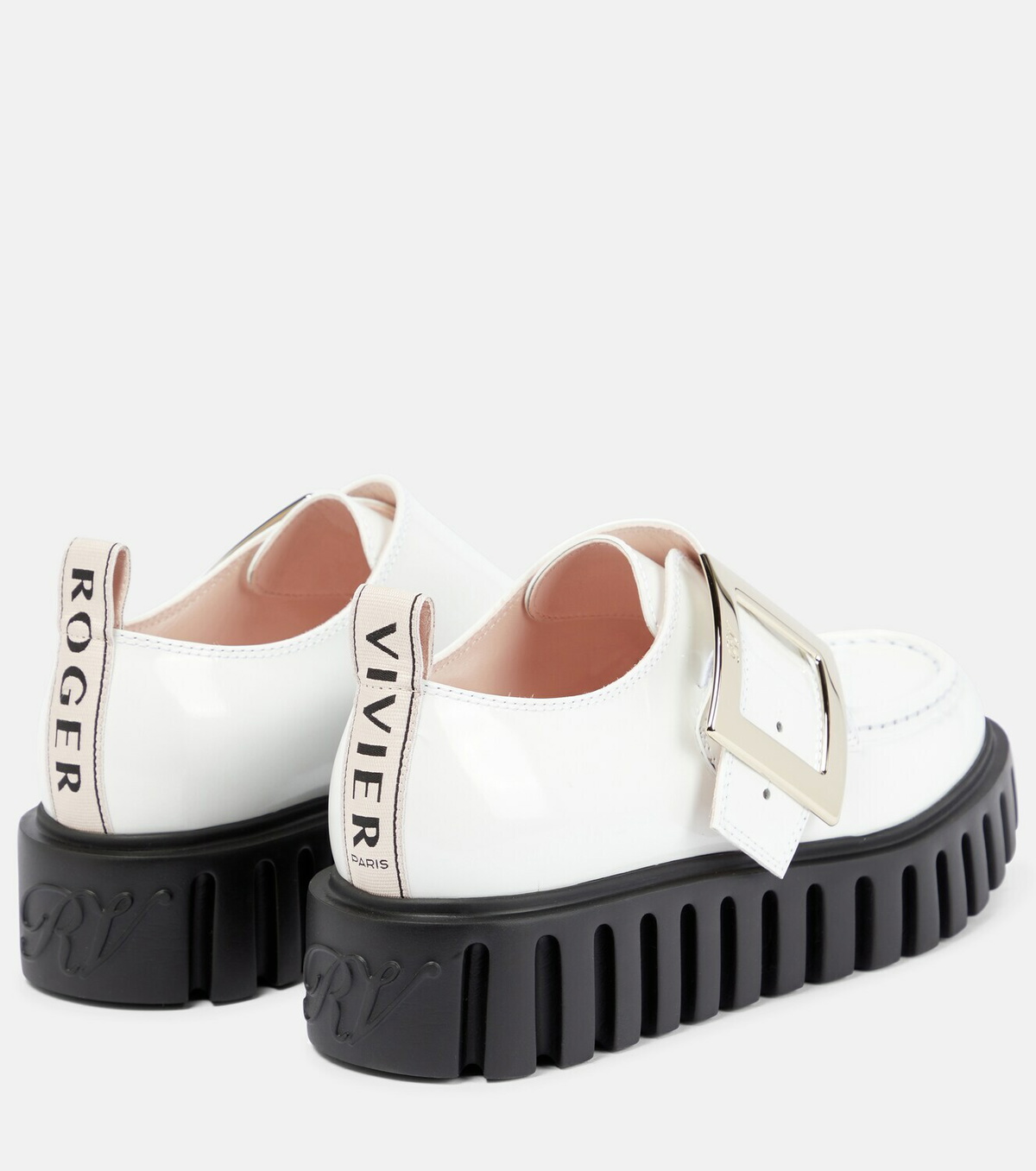ローファー・オックスフォード Roger Vivier Viv' Go-Thick patent leather platform loafers Viv' Go-Thick patent leather platform loafers in black